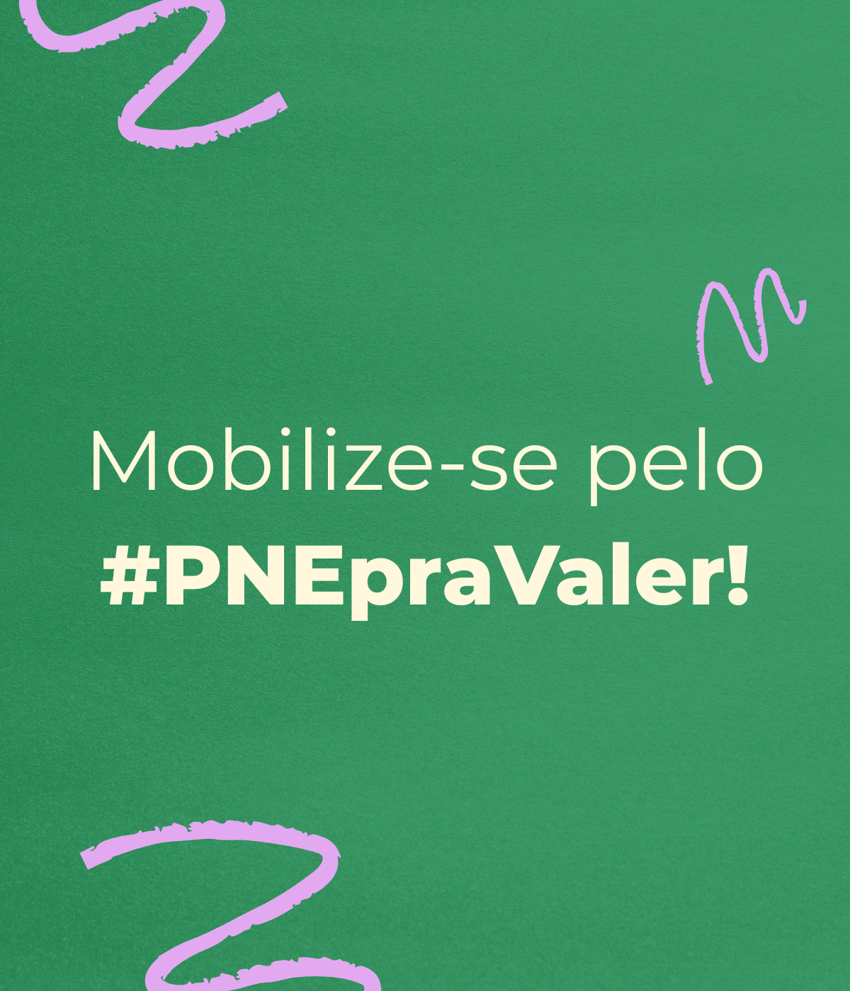 Mobilização do #PNEpraValer